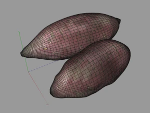 sweet potato purple 3D Model