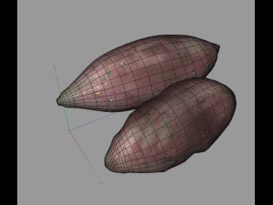 sweet potato purple 3D Model