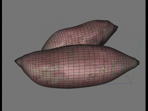 sweet potato purple Modèle 3D
