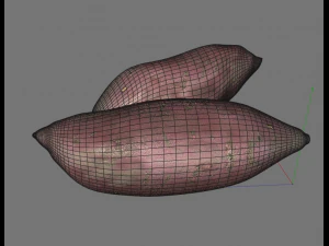 sweet potato purple 3D Model
