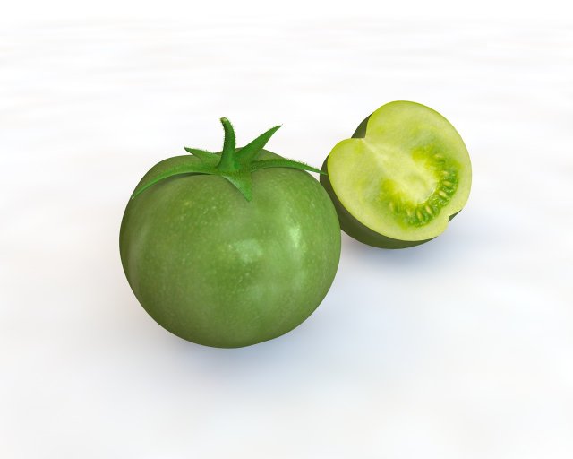 tomato green Modelo 3D .c4d .max .obj .3ds .fbx .stl .blend 