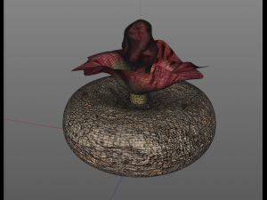 yam elephant foot vegetable 3Dモデル