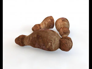 racine de yucca Modèle 3D