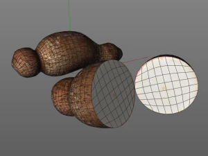 racine de yucca Modèle 3D