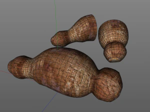 racine de yucca Modèle 3D