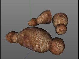 racine de yucca Modèle 3D