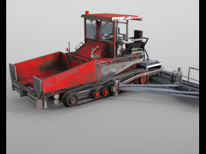 asphalt paver 3D Модель