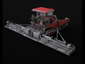 finisseur d'asphalte Modèle 3D