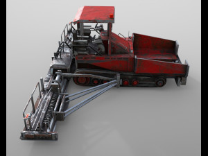 asphalt paver 3D Модель