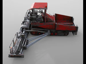 finisseur d'asphalte Modèle 3D