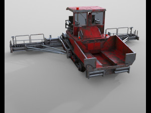 asphalt paver 3D Модель