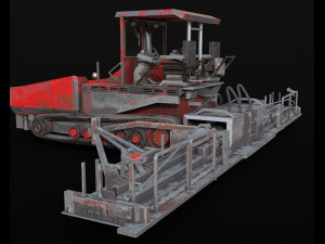 asphalt paver 3D Модель