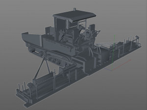 asphalt paver 3D Модель