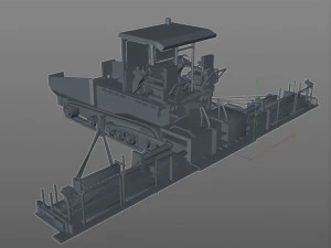 finisseur d'asphalte Modèle 3D