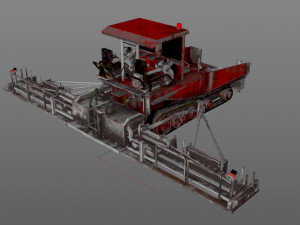 asphalt paver 3D Модель