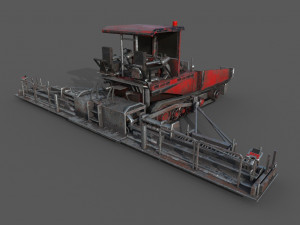 asphalt paver 3D Модель