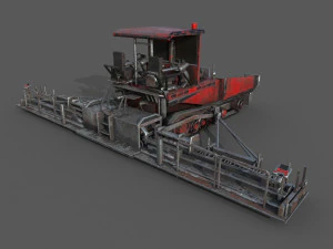 finisseur d'asphalte Modèle 3D