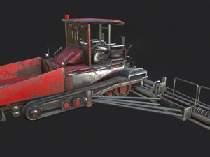 asphalt paver 3D Модель