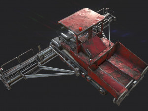 asphalt paver 3D Модель