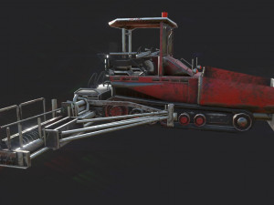 asphalt paver 3D Модель