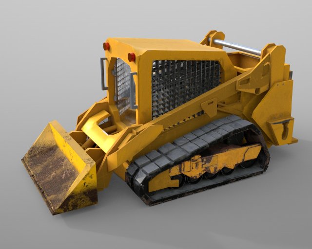 compact track loader Modelo 3D .c4d .max .obj .3ds .fbx .stl .blend 