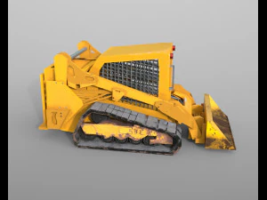 pala cingolata compatta Modello 3D