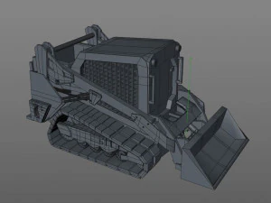 pala cingolata compatta Modello 3D