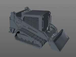 pala cingolata compatta Modello 3D