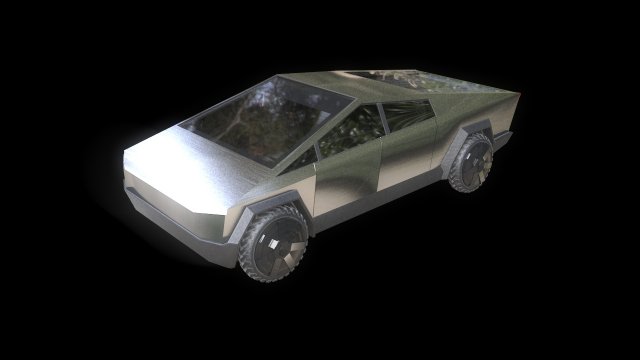 tesla cyber truck 3D Model .c4d .max .obj .3ds .fbx .stl .blend 