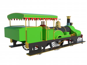 fairy queen train 3D Model