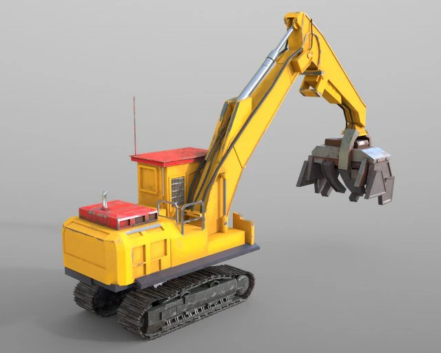 macchina forestale Modello 3D .c4d .max .obj .3ds .fbx .stl .blend 