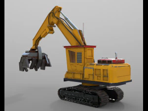 macchina forestale Modello 3D