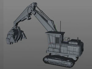 macchina forestale Modello 3D