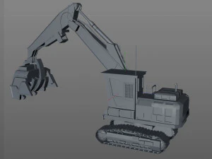macchina forestale Modello 3D
