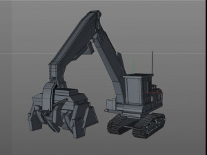 forest machine 3D Модель
