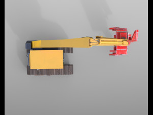komatsu feller buncher Modello 3D