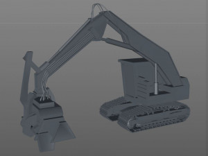 komatsu feller buncher Modello 3D