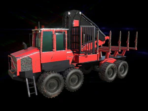 komatsu forwarder 3D Model