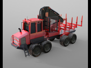 komatsu forwarder Model 3D