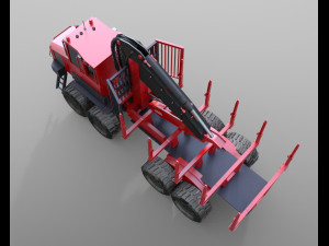 komatsu forwarder Model 3D