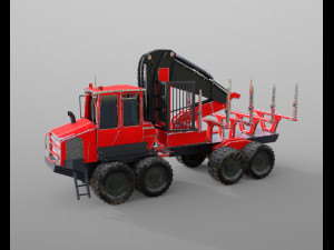 komatsu forwarder Model 3D