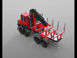 komatsu forwarder Model 3D