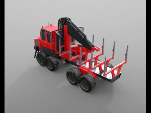 komatsu forwarder 3D Model