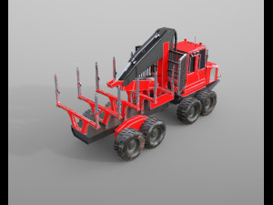 komatsu forwarder Model 3D