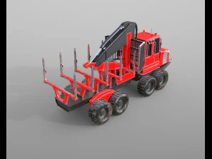 komatsu forwarder 3D Model