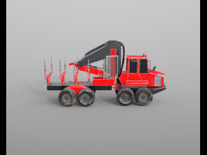 komatsu forwarder Model 3D