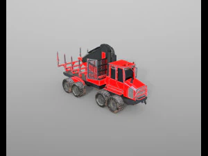 komatsu forwarder 3D Model