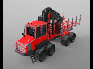 komatsu forwarder 3D Model