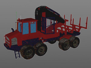 komatsu forwarder Model 3D
