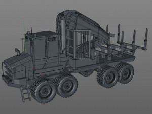 komatsu forwarder Model 3D